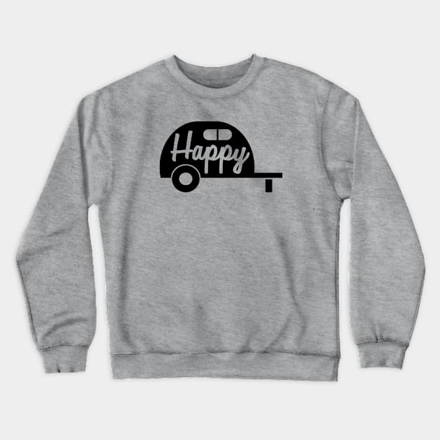 Happy Camper Crewneck Sweatshirt by klance